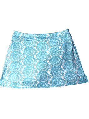 Tranquility Womens Skort Blue Mandala Pattern XL